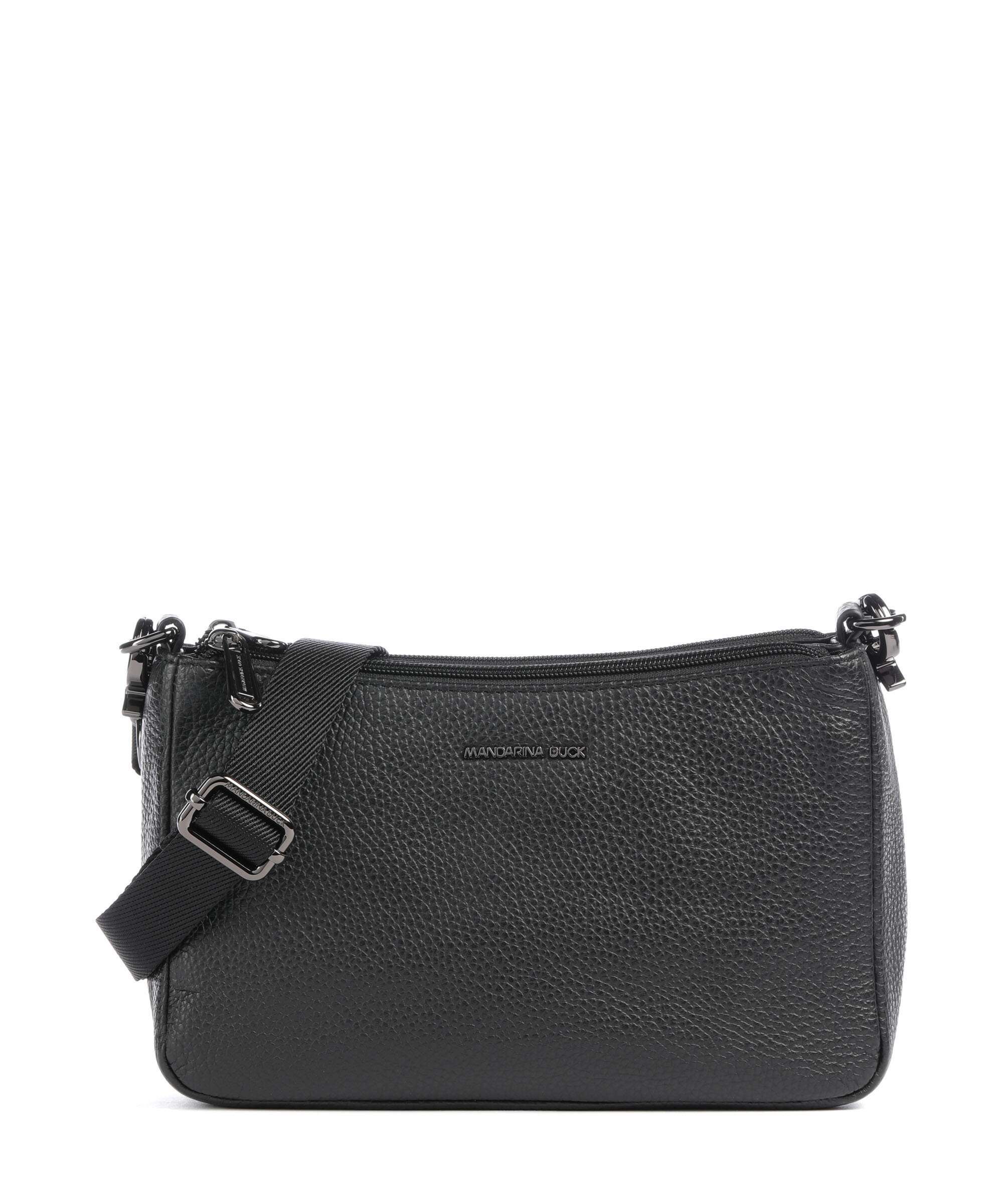 Mandarina Duck Mellow Leather Crossbody bag nero