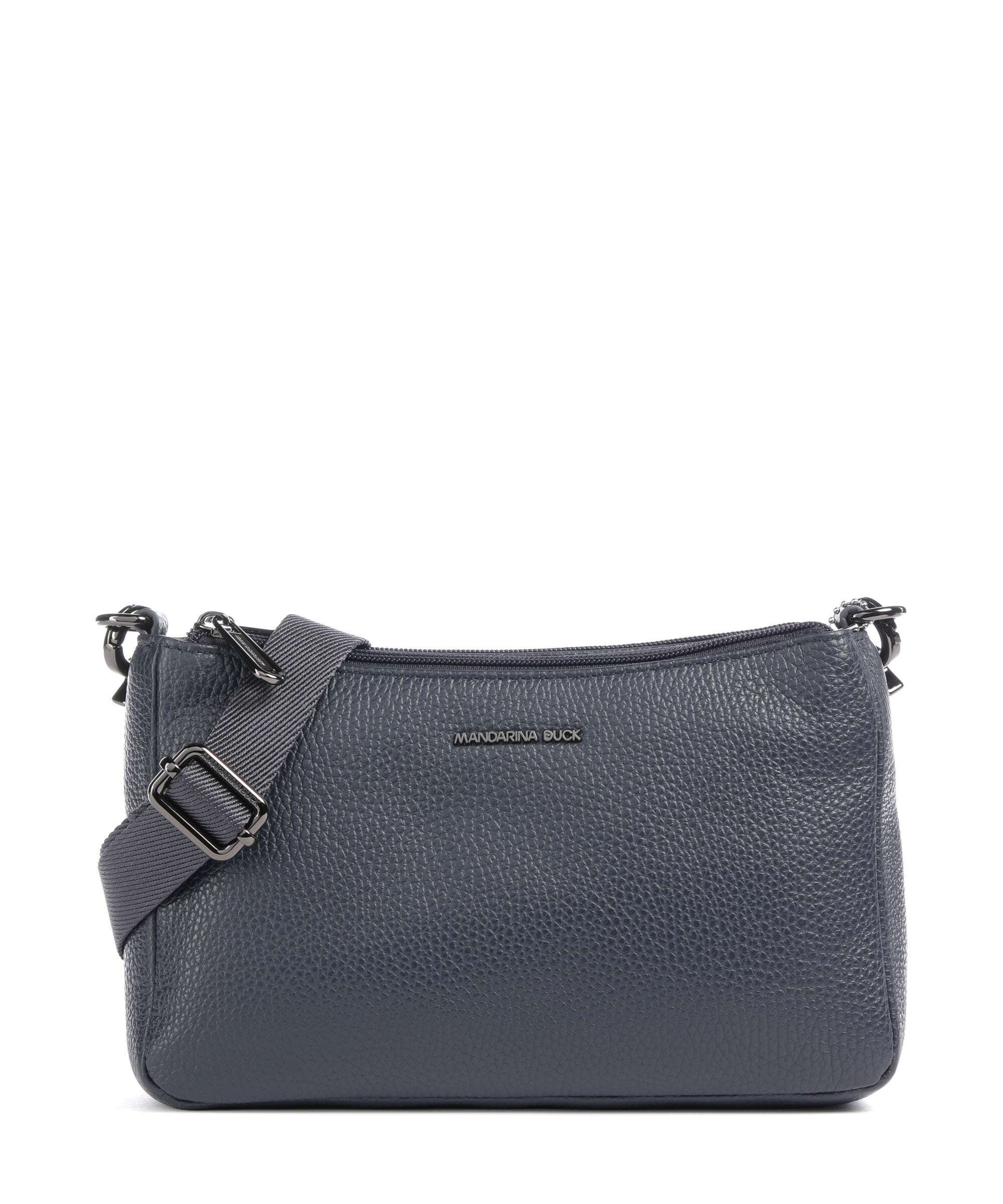 Mandarina Duck Mellow Leather Crossbody bag dress blue