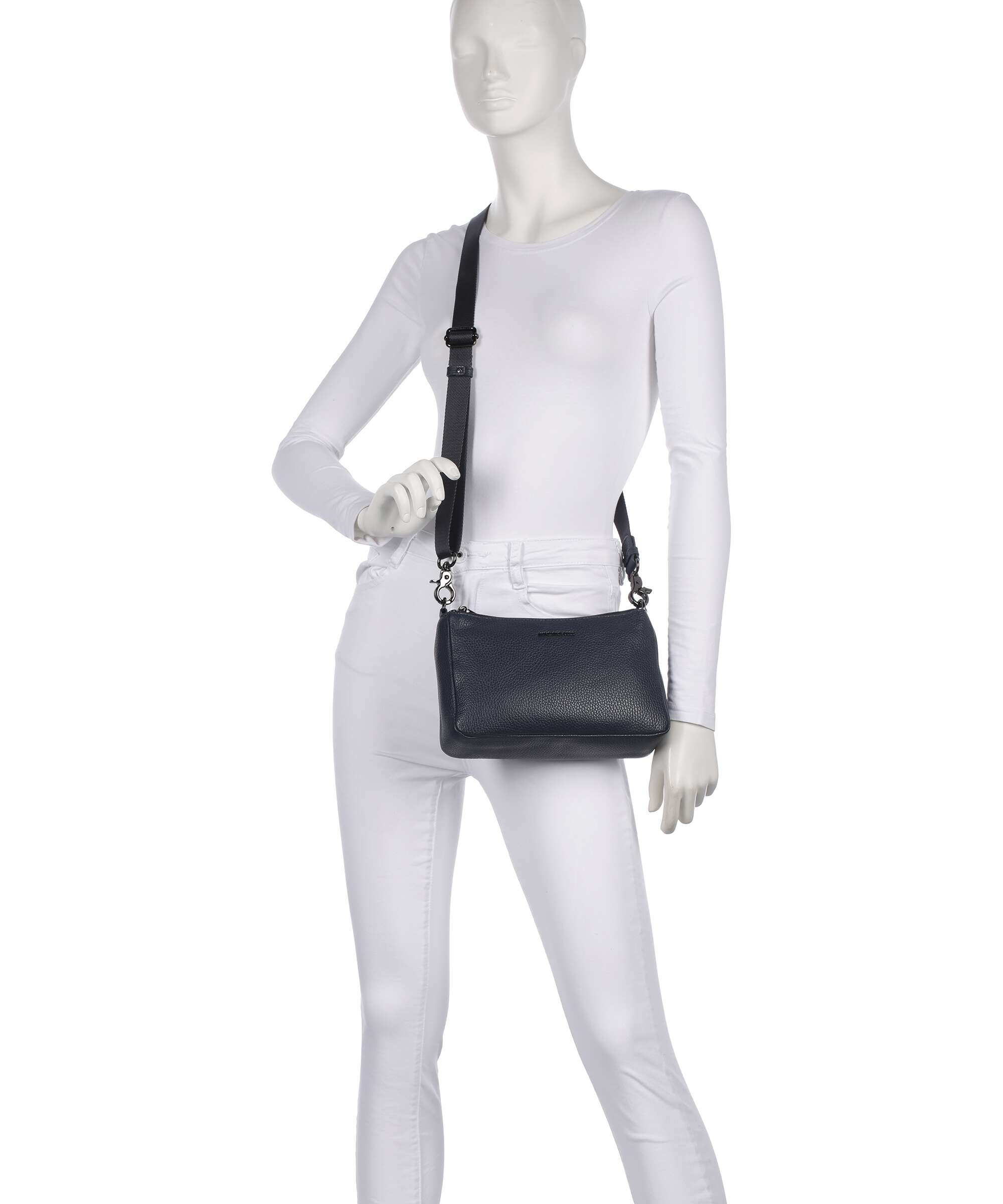 Mandarina Duck Mellow Leather Crossbody bag dress blue