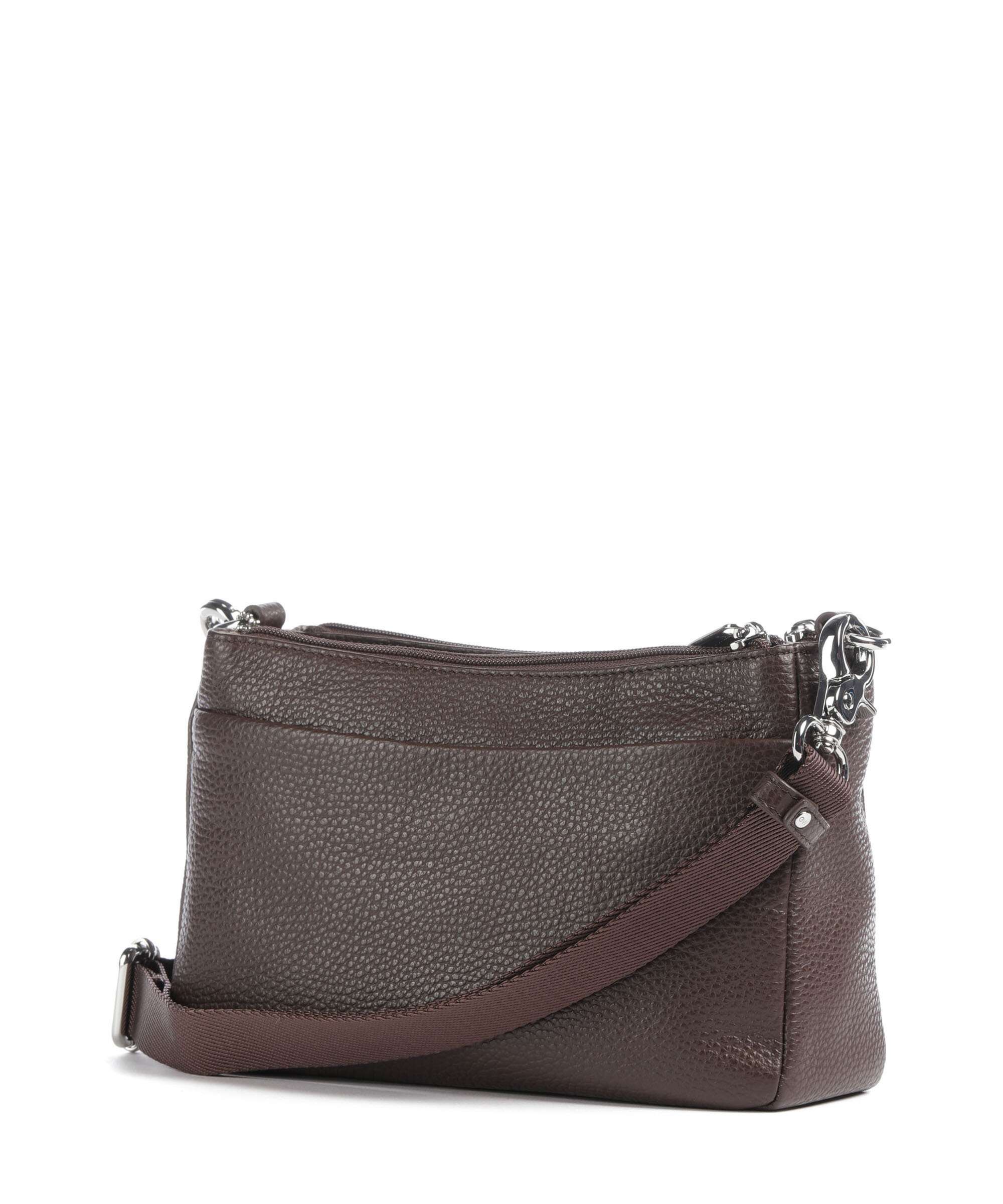 Mandarina Duck Mellow Leather Crossbody bag espresso