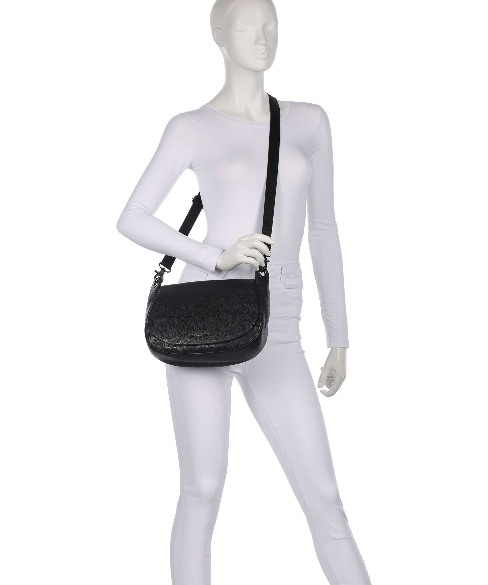 Mandarina Duck Mellow Leather Shoulder bag nero