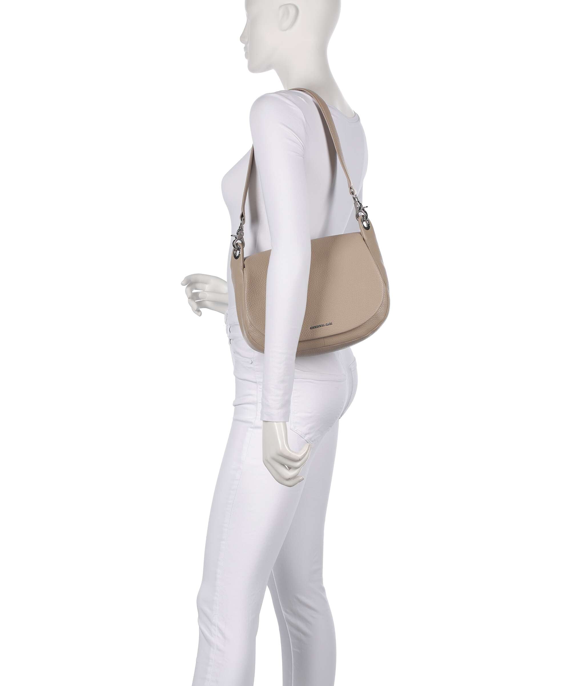 Mandarina Duck Mellow Leather Shoulder bag warm taupe