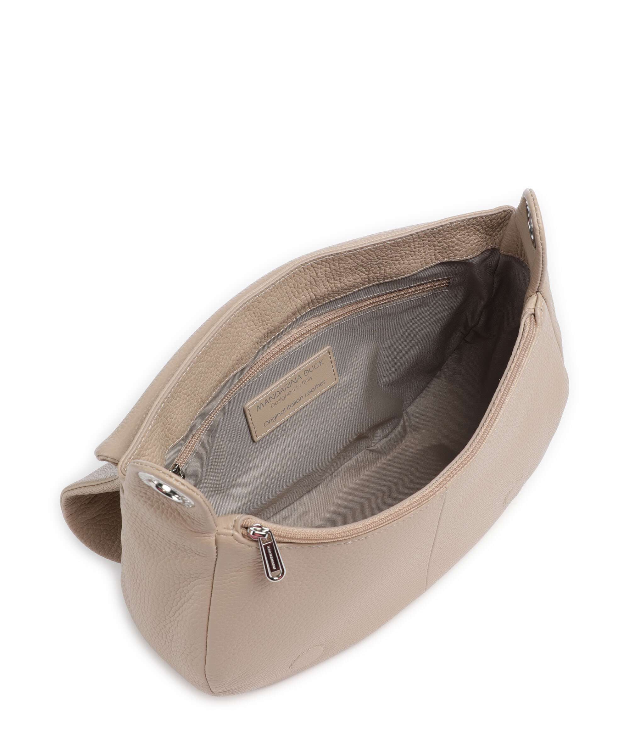 Mandarina Duck Mellow Leather Shoulder bag warm taupe
