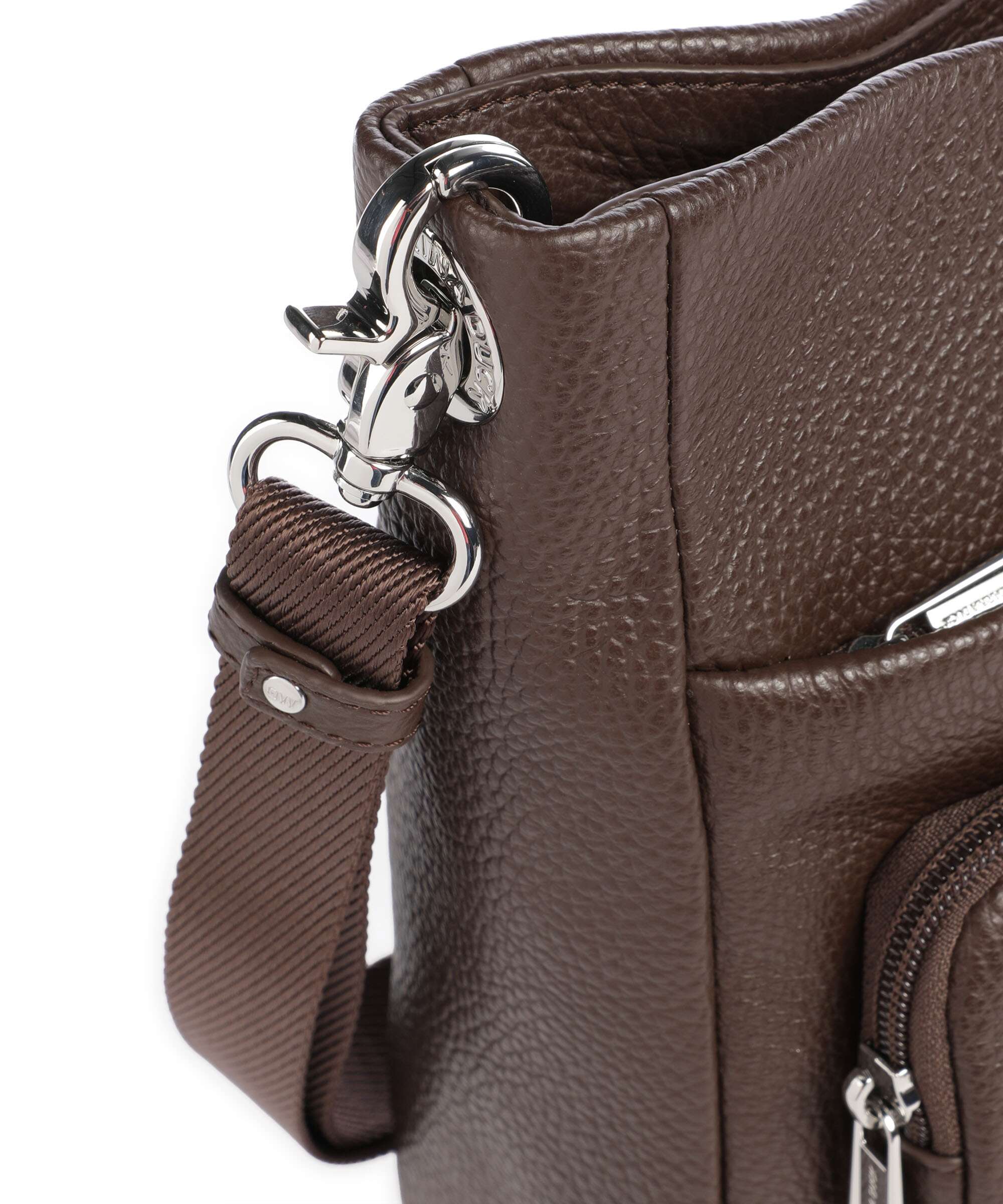 Mandarina Duck Mellow Leather Crossbody bag espresso