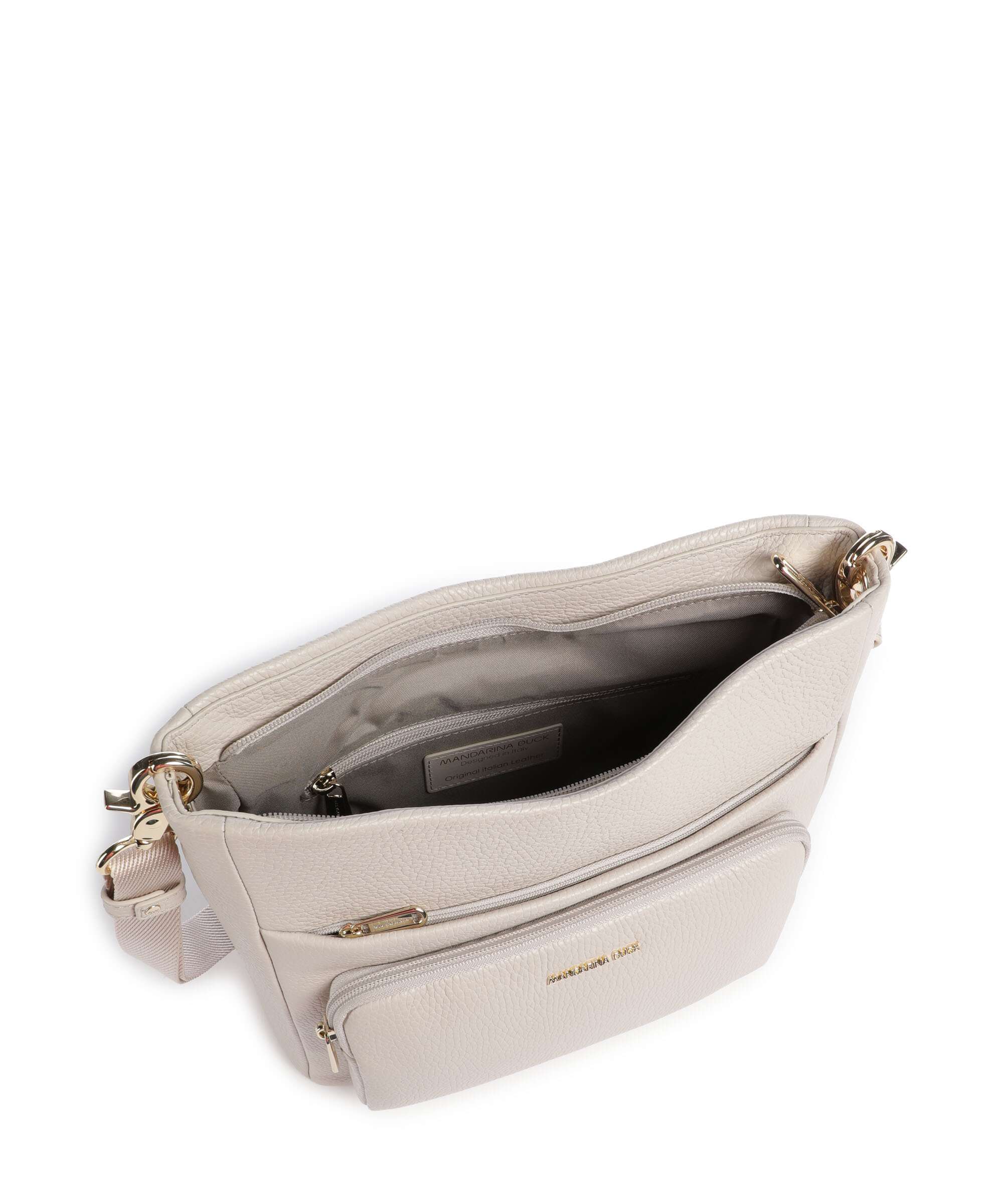 Mandarina Duck Mellow Leather Crossbody bag cocoon