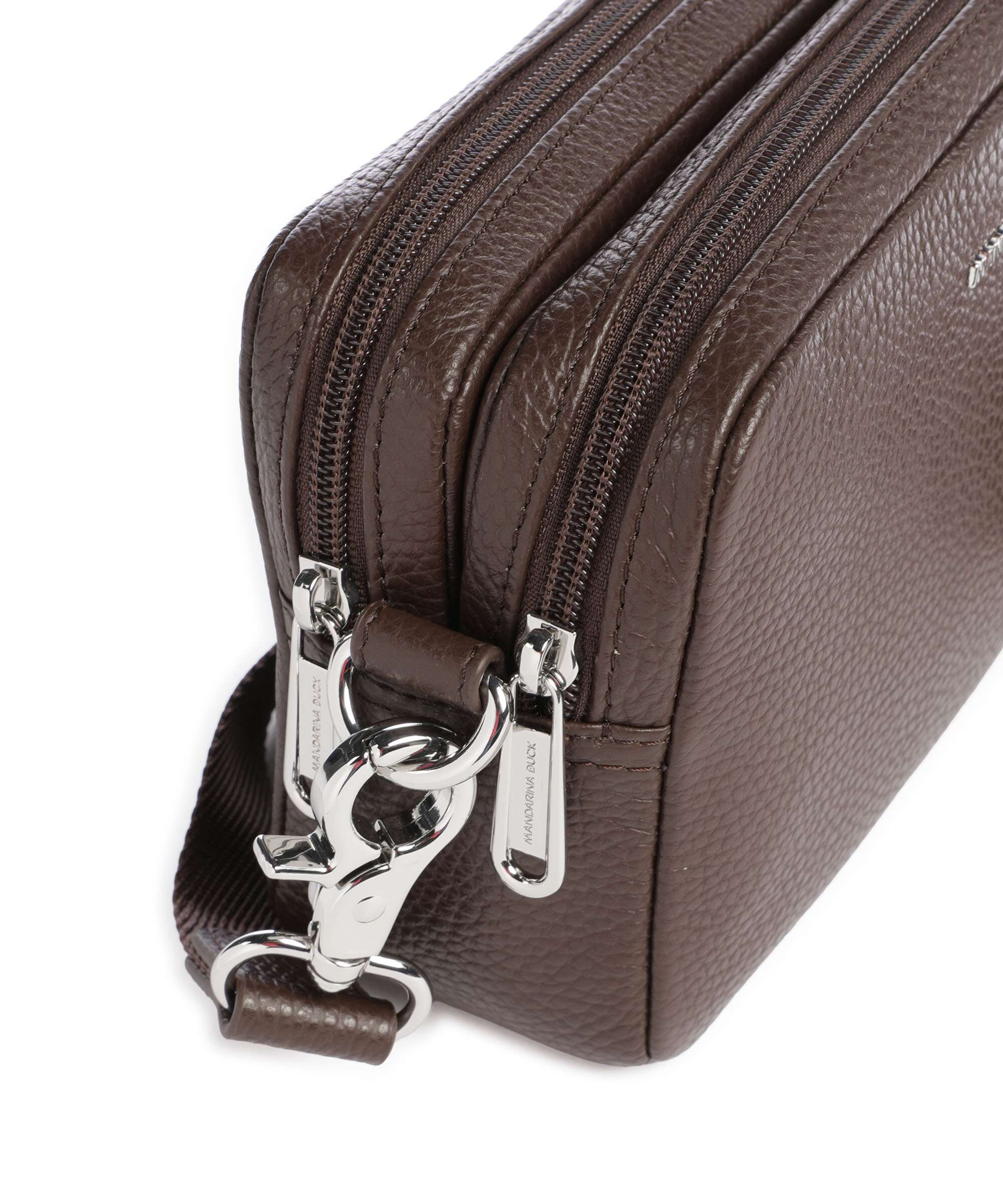 Mandarina Duck Mellow Leather Crossbody bag espresso