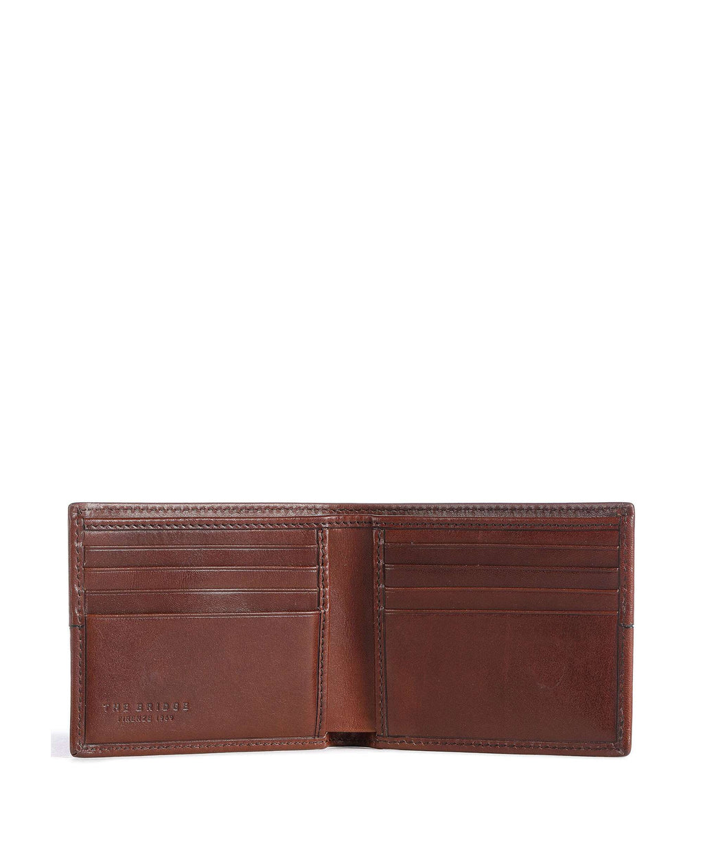 The Bridge Vespucci RFID Credit card holder marrone