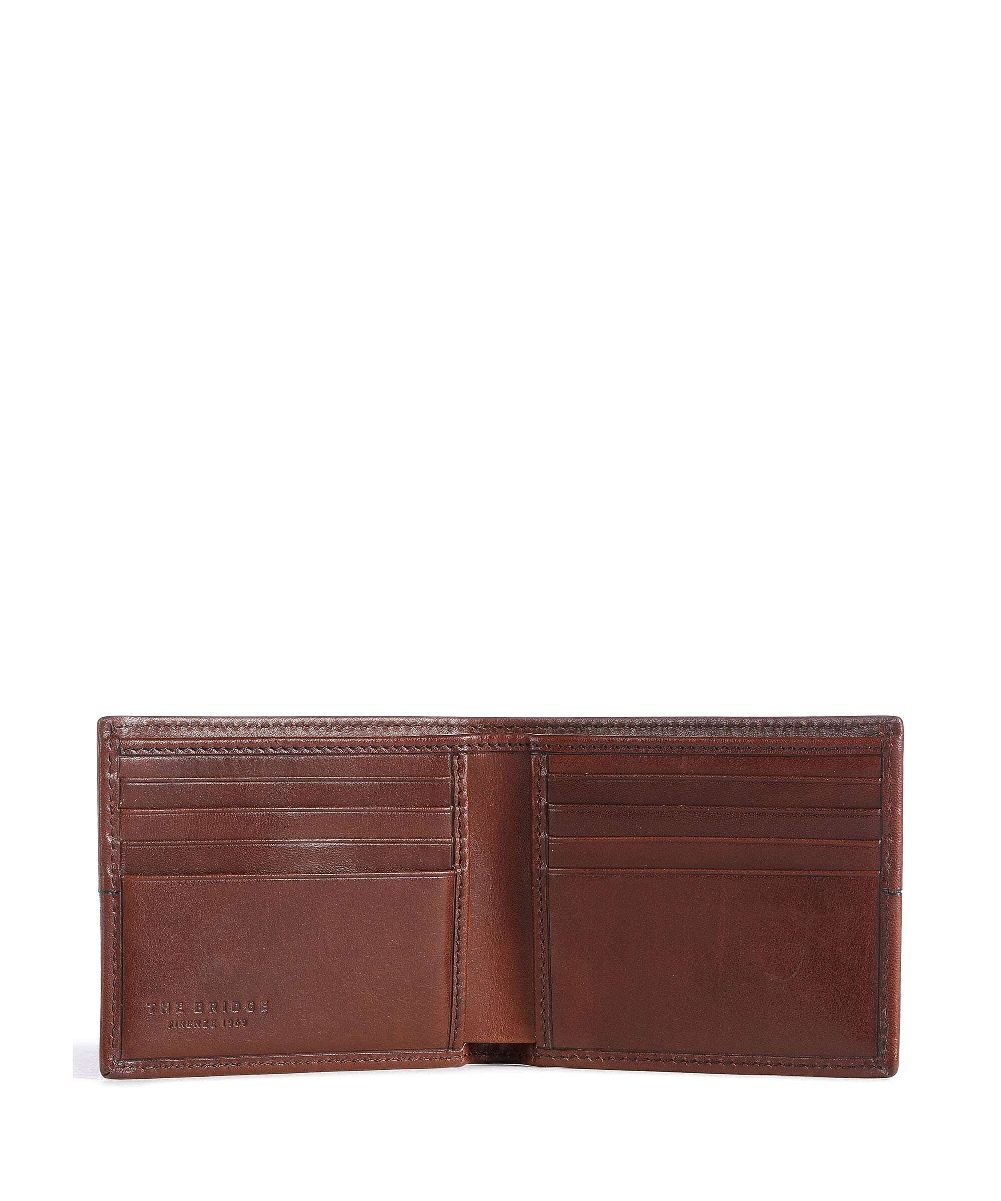 The Bridge Vespucci RFID Credit card holder marrone