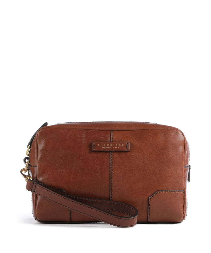 The Bridge Vespucci Wristlet marrone