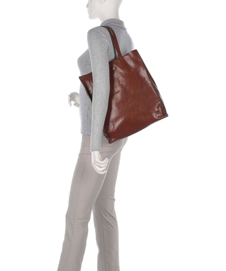 The Bridge Mirra Tote bag marrone