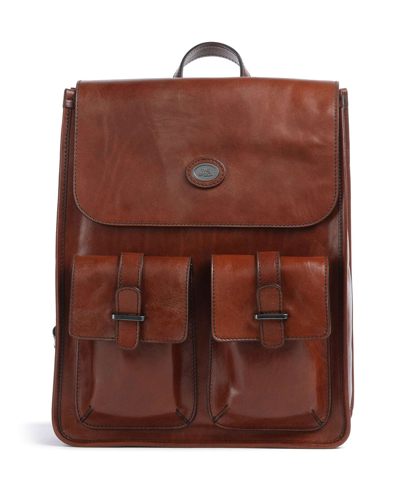 The Bridge Isaia Backpack marrone/rut scamosciato opaco