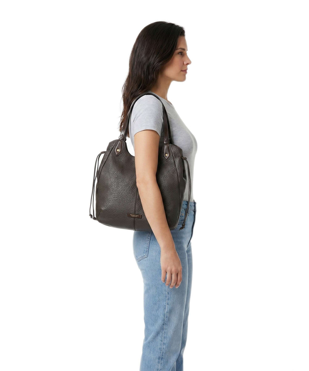 The Bridge Martina Hobo bag moka