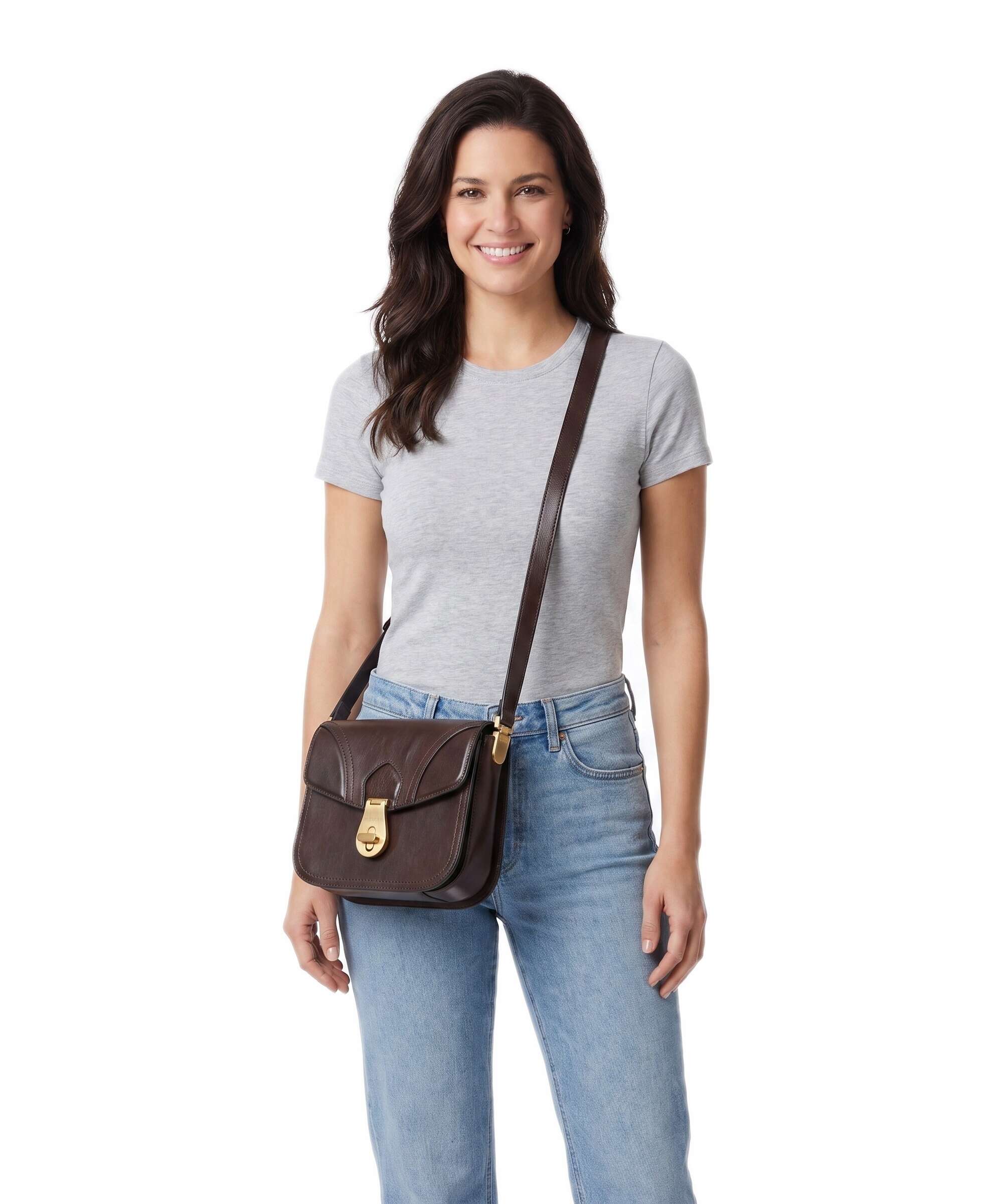 The Bridge Mia Crossbody bag moka