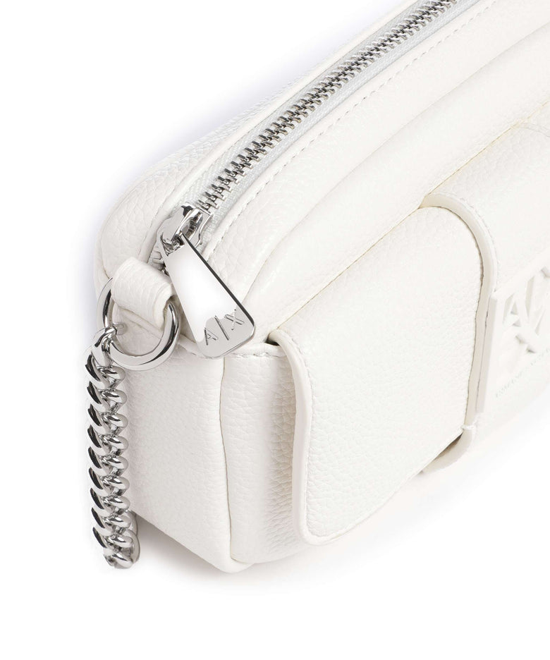 Armani Exchange Susie Soft Crossbody bag off white