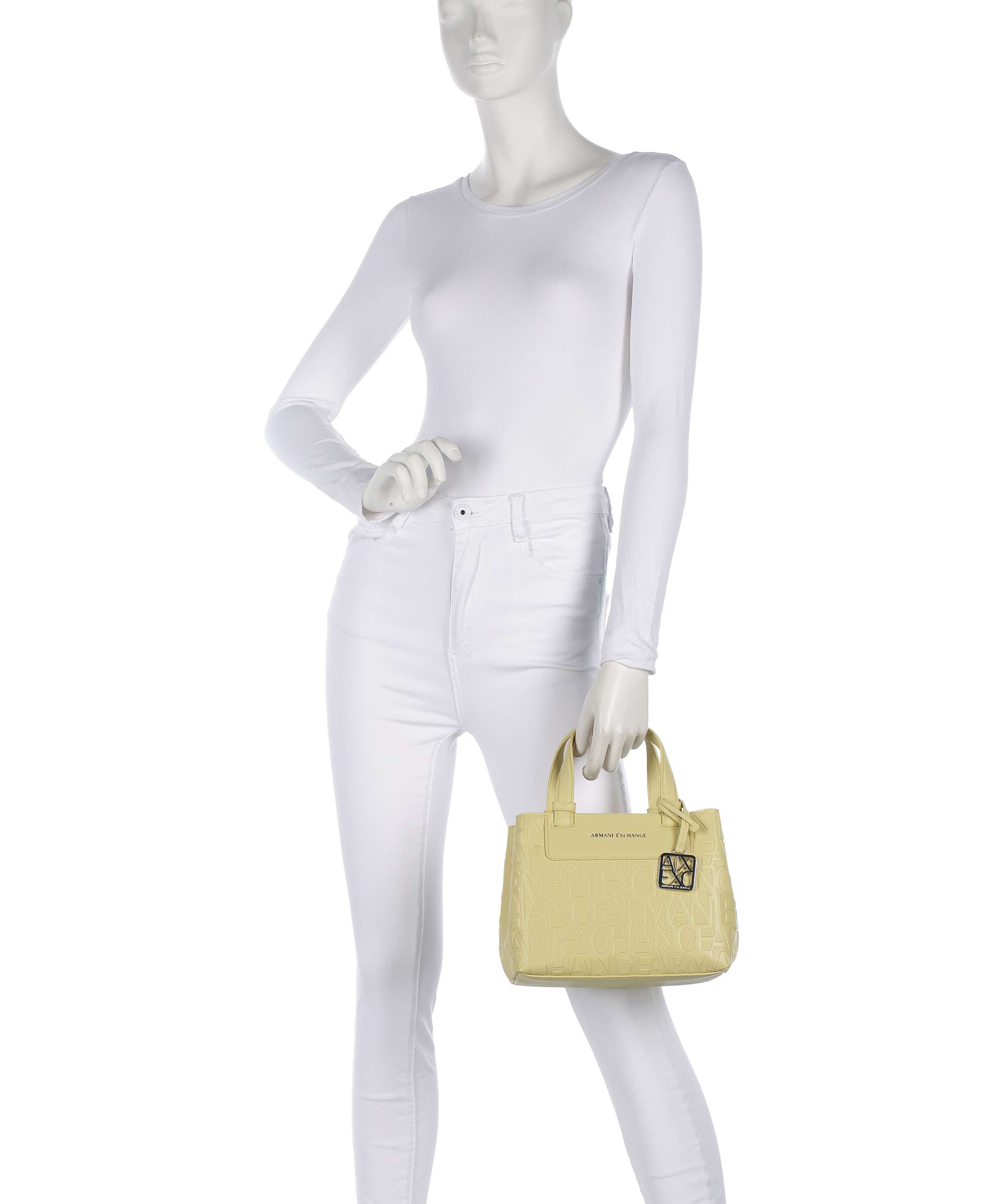 Armani Exchange Liz Monogram S Handbag sunlight