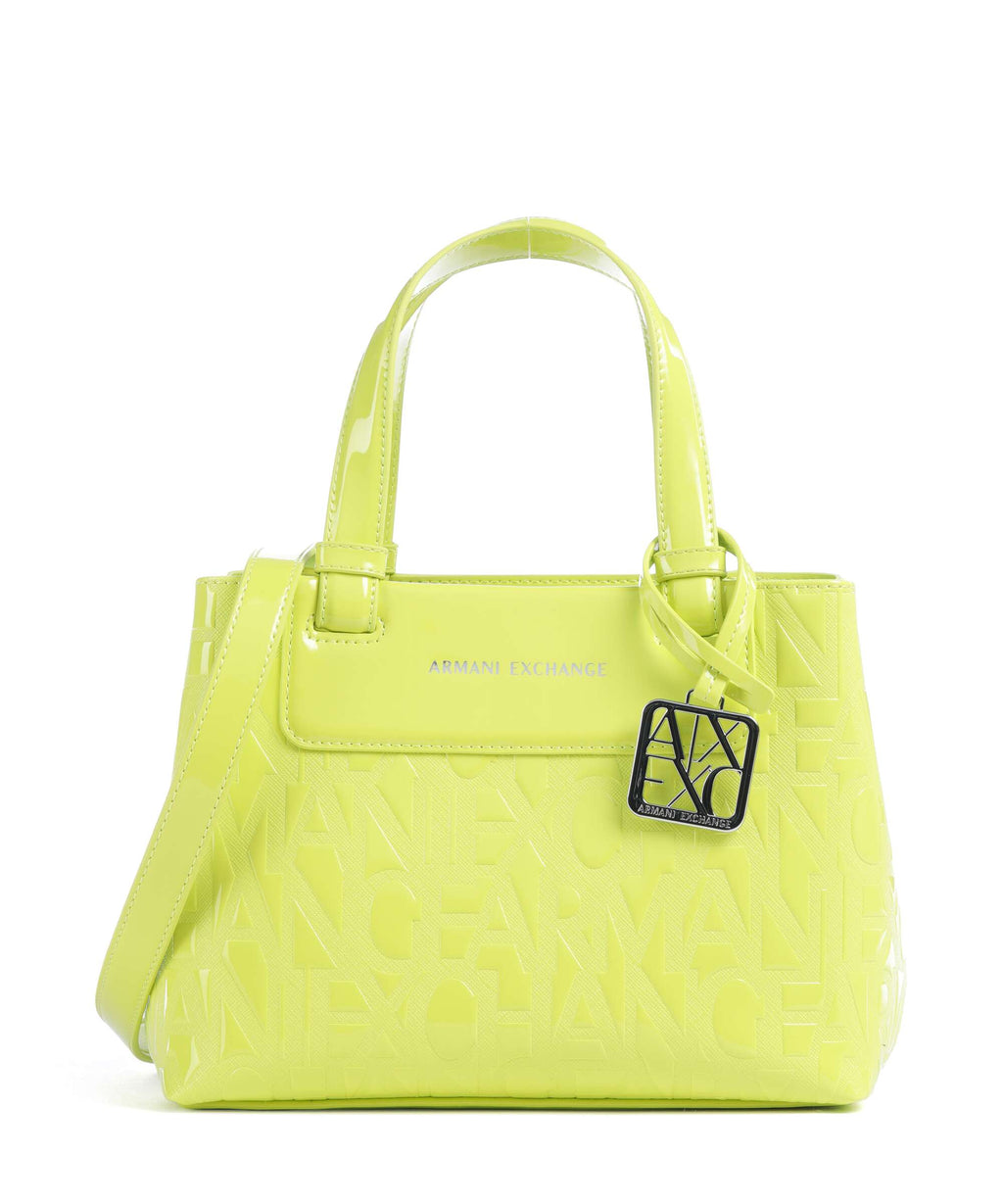 Armani Exchange Liz Patent S Handbag crystal citrus