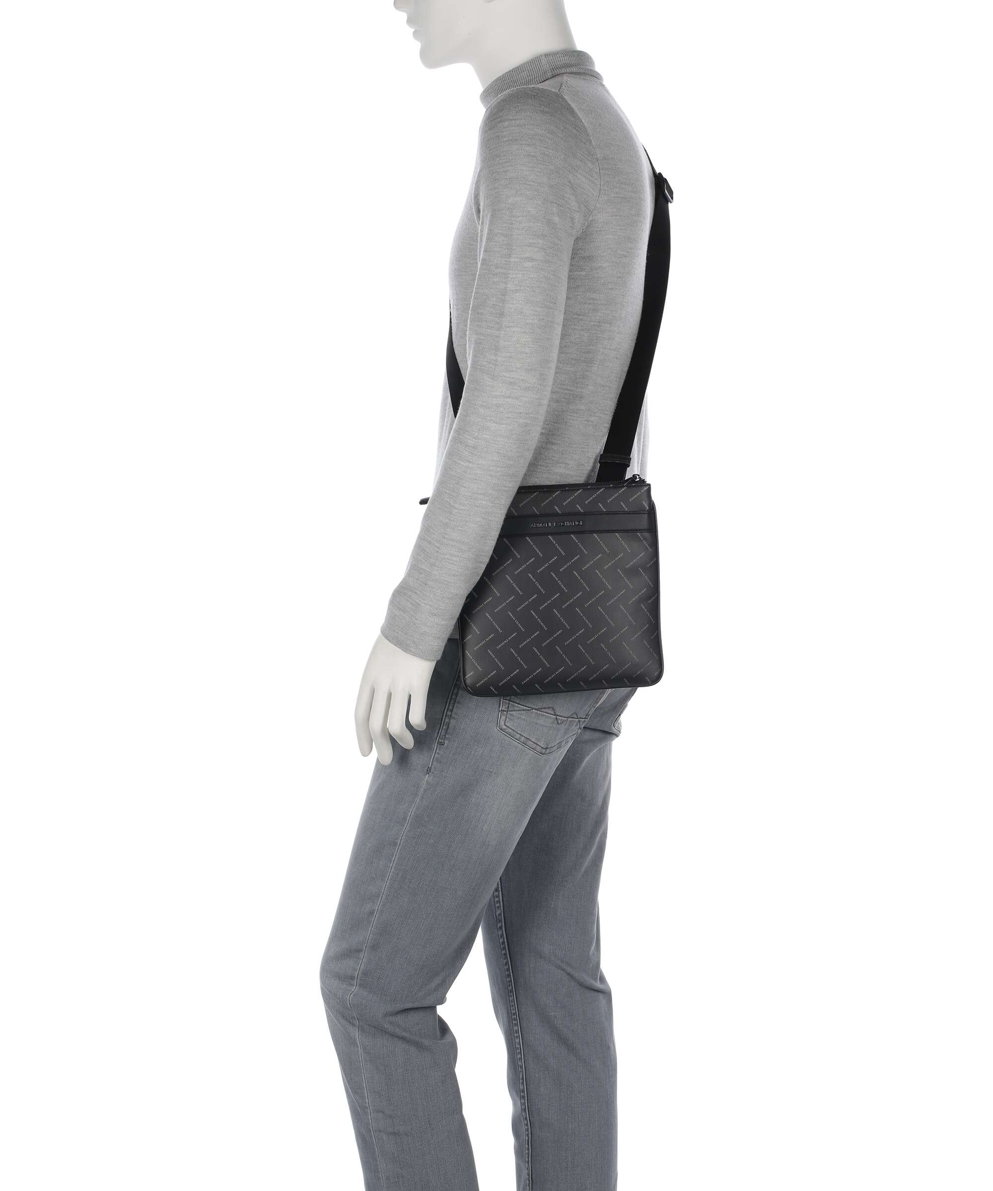 Armani Exchange Ginevra Printed Crossbody bag black/chiseled stone