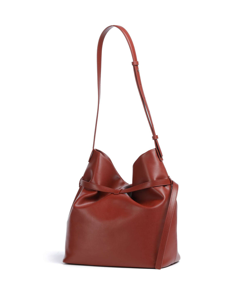 Emporio Armani Deva M Bucket bag brandy