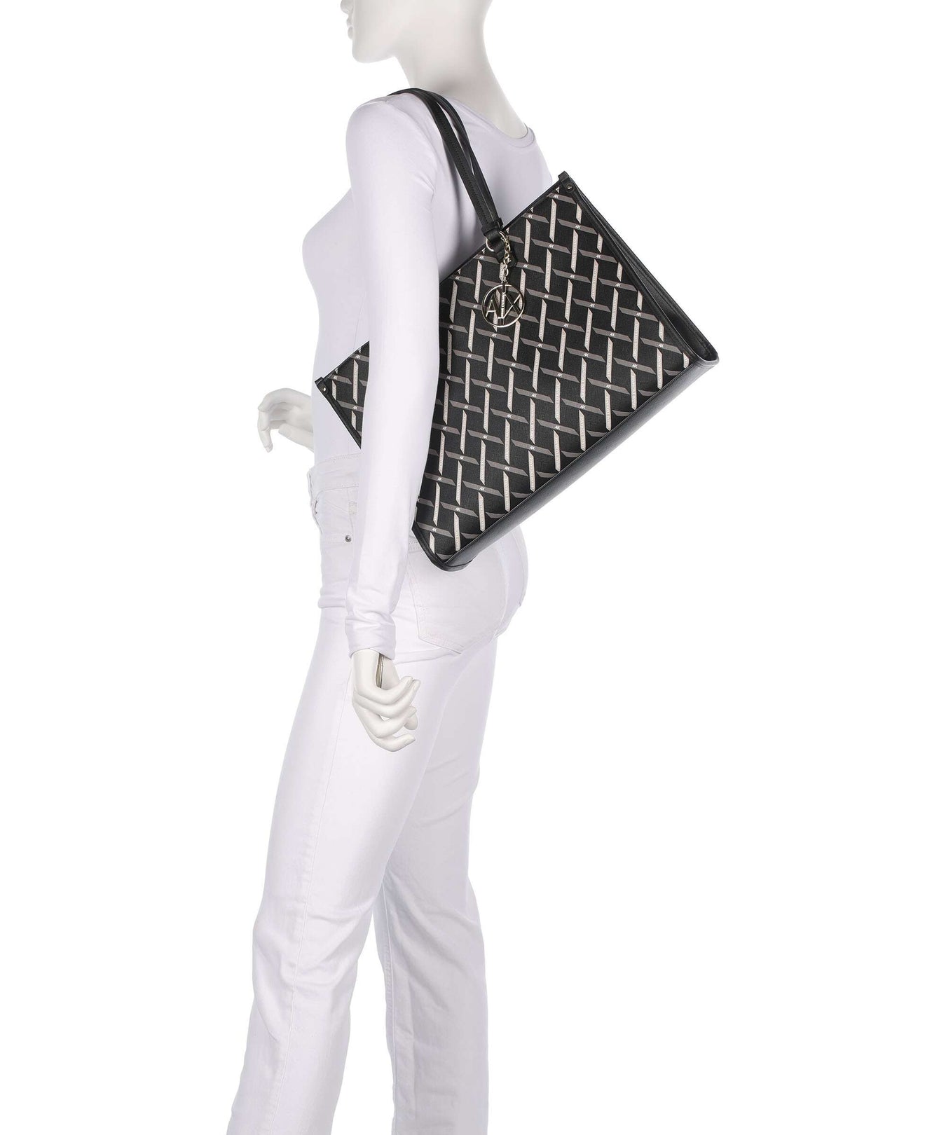 Armani Exchange Gynger Logo Tote bag black