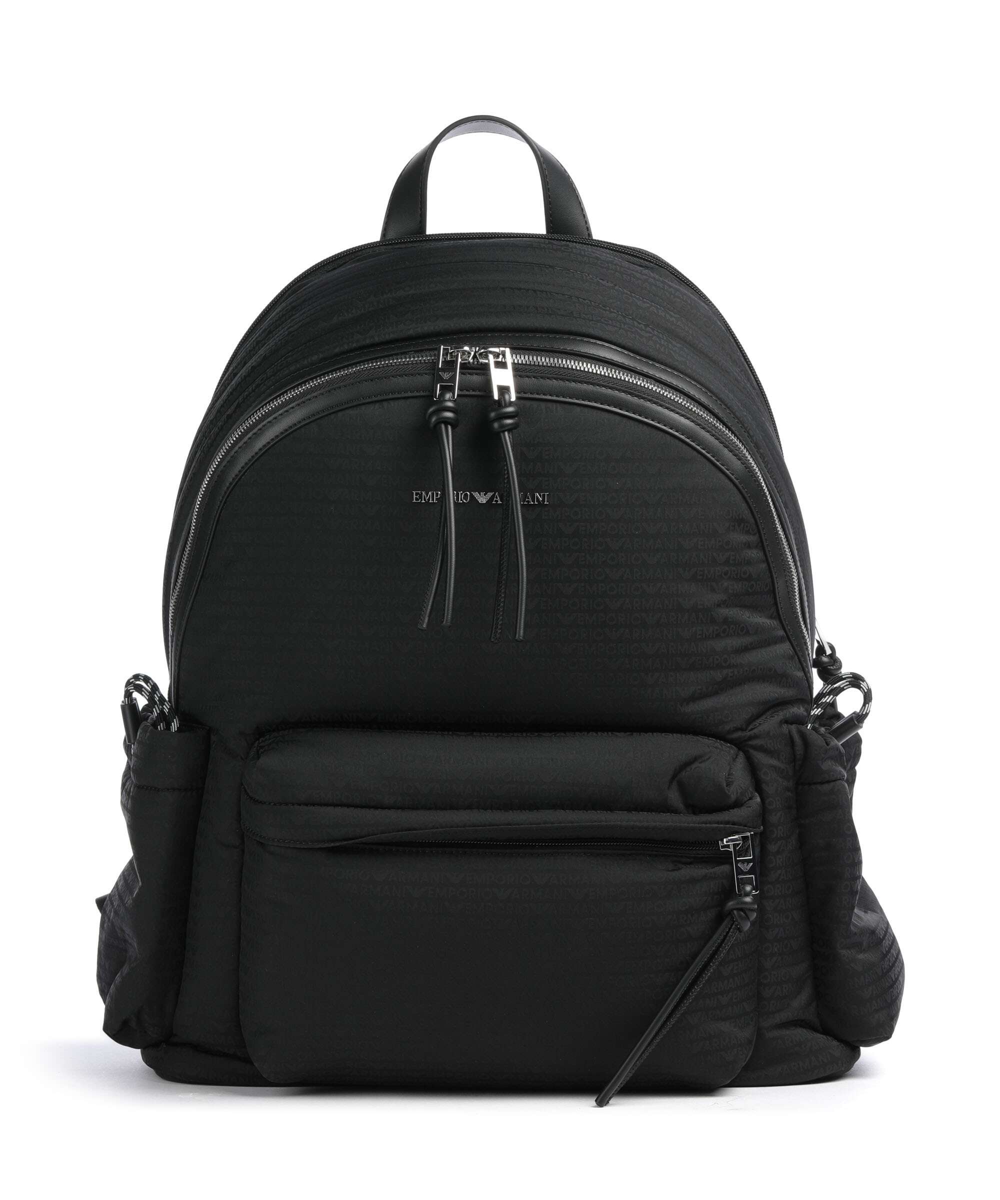 Emporio Armani Monogram Backpack black beauty