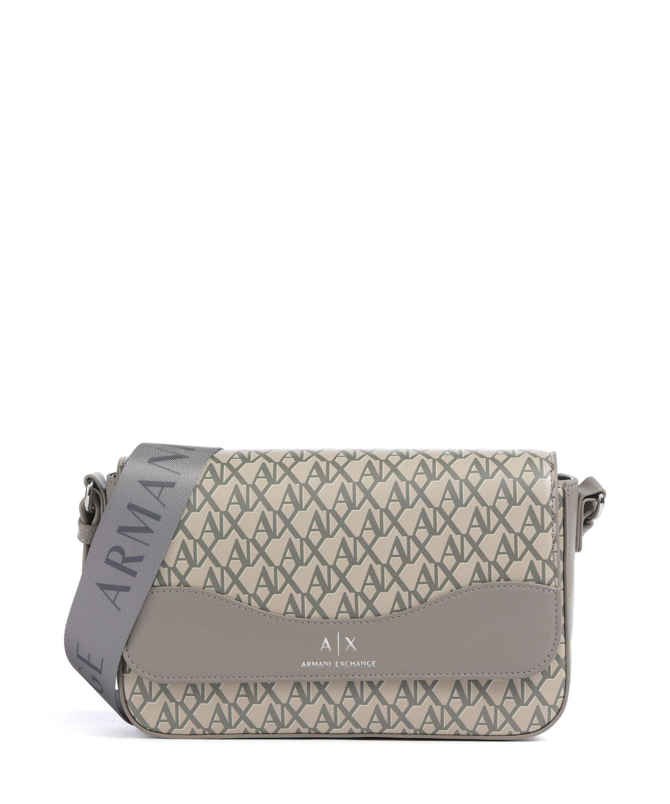 Armani Exchange Wave Monogram Crossbody bag sound sand/brown bass