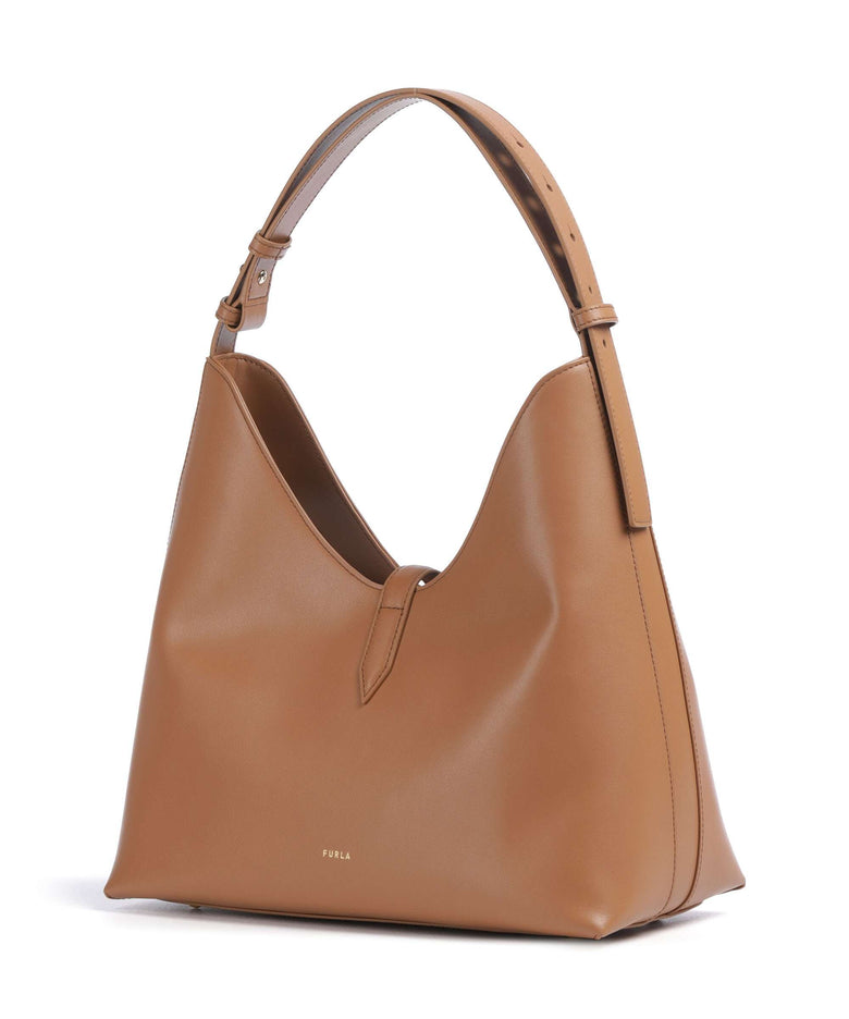 Furla Goccia M Hobo bag brandy