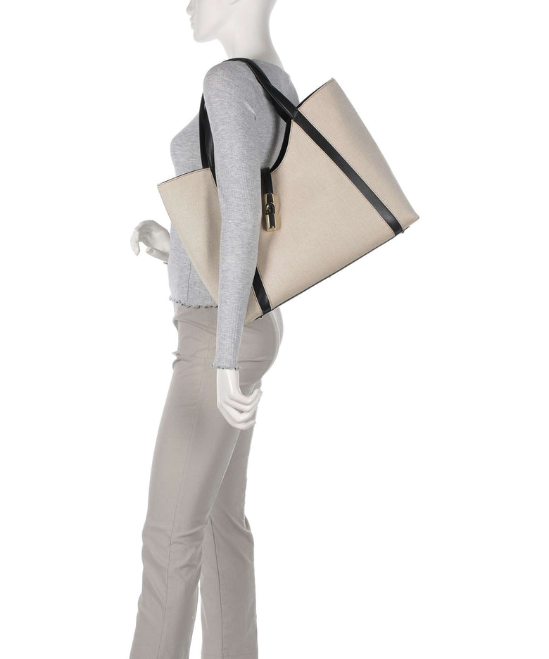 Furla Goccia XL Tote bag naturale/nero