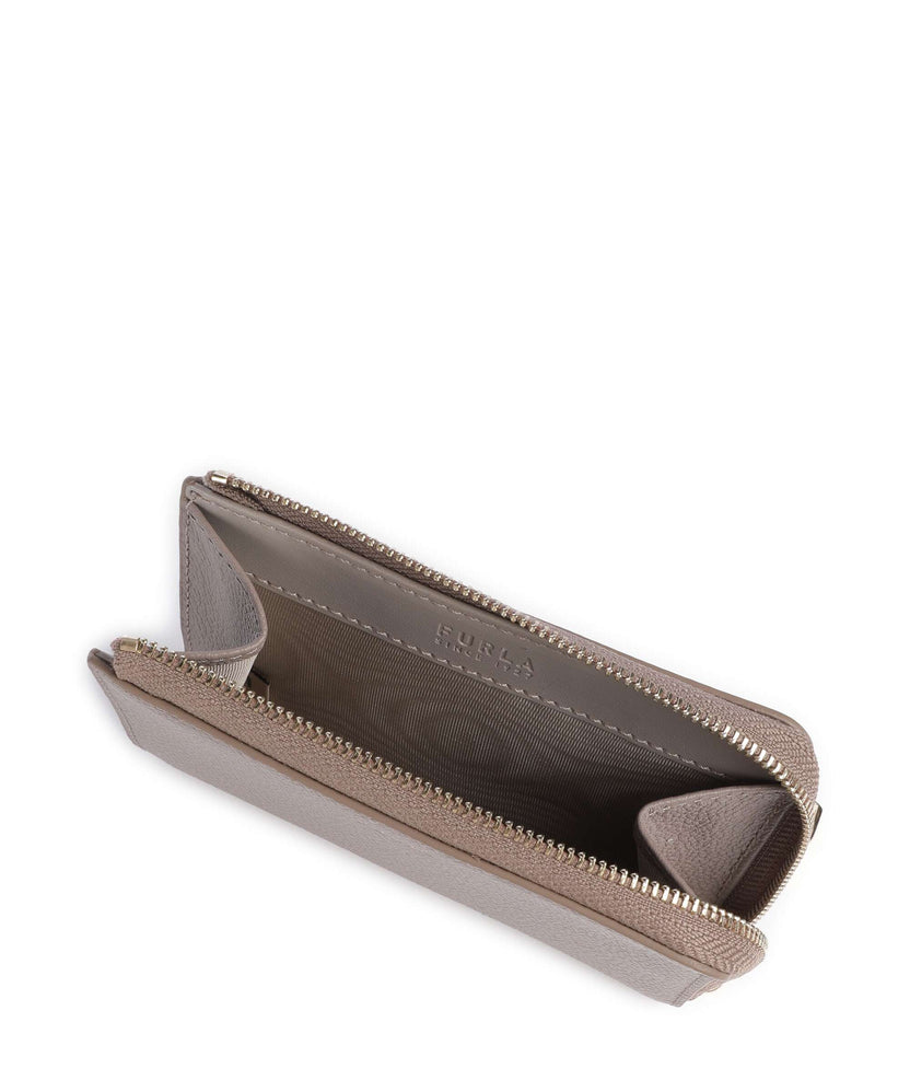 Furla Goccia M Credit card holder stucco gray