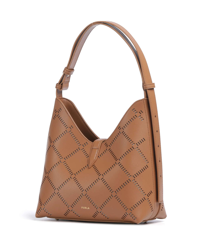 Furla Goccia S Hobo bag brandy