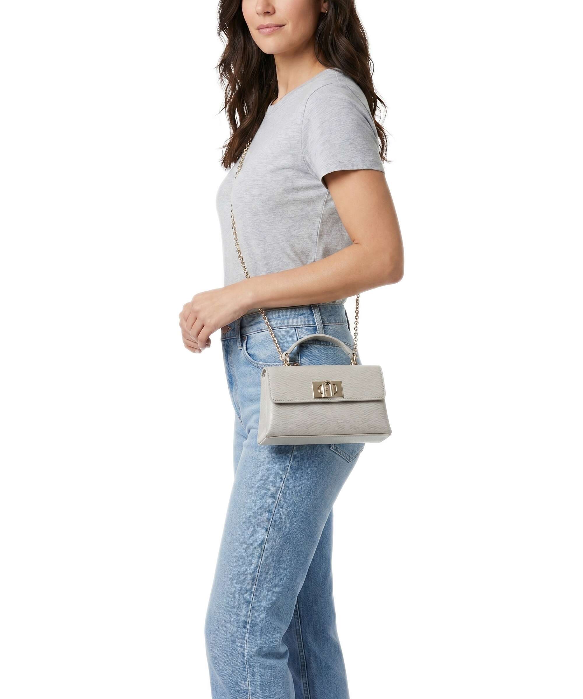 Furla 1927 Mini Crossbody bag stone gray
