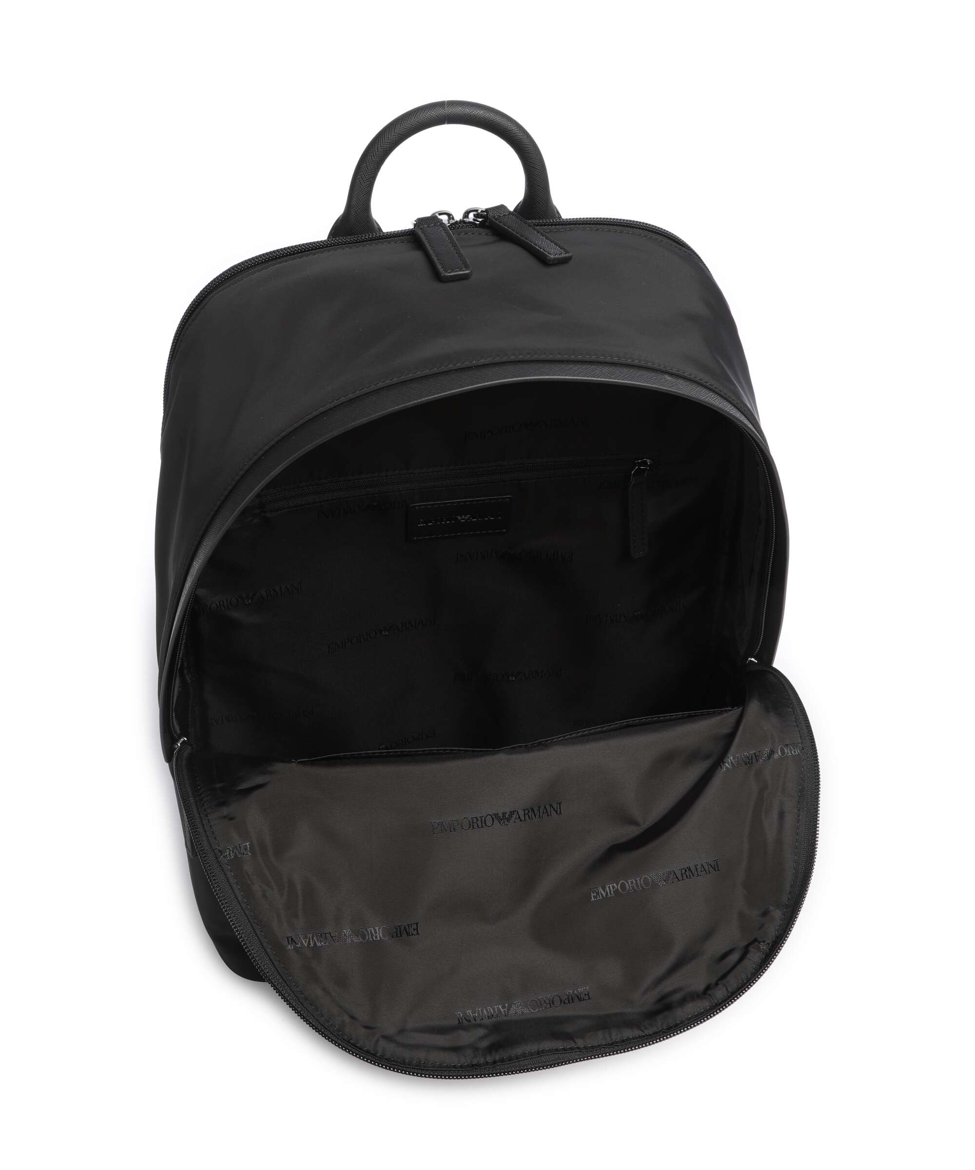 Emporio Armani Nylon Recycled Backpack black beauty