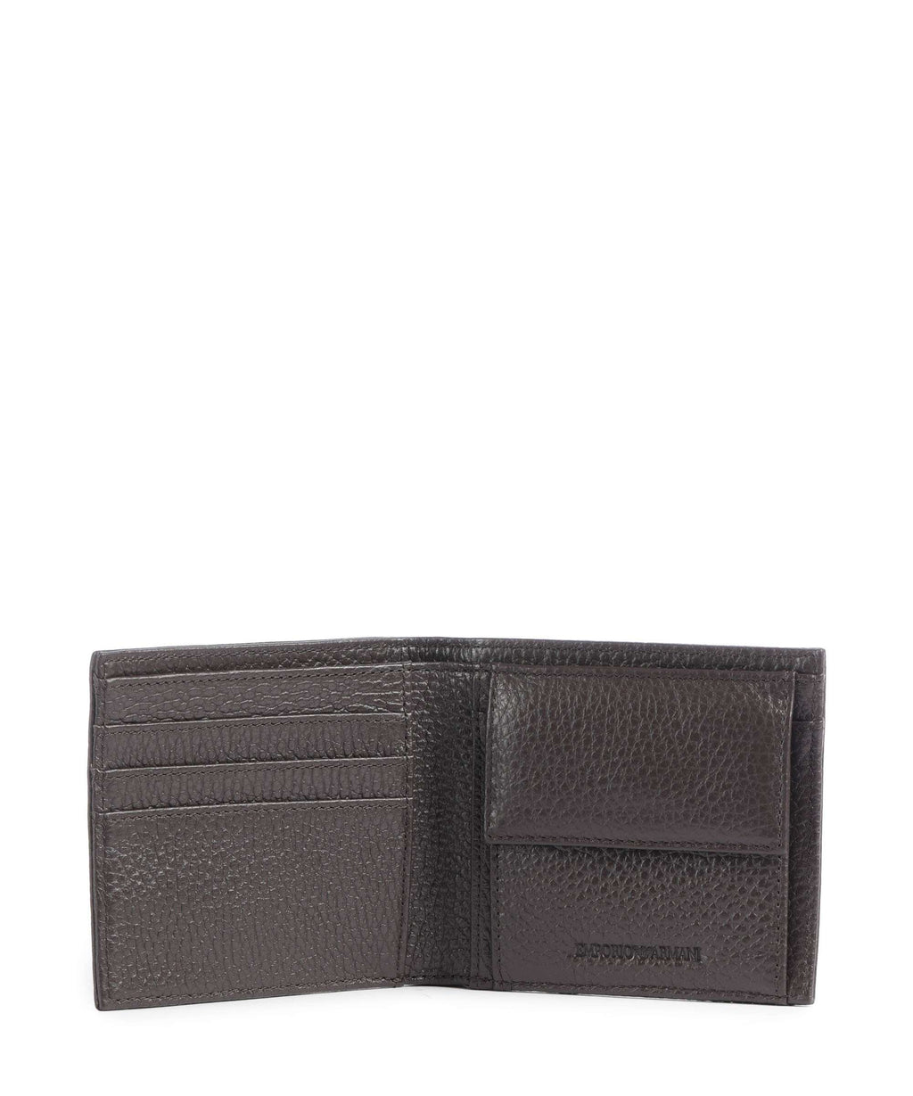 Emporio Armani Business Regenerated Wallet black coffee