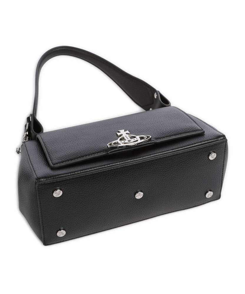 Vivienne Westwood Hazel Re-Vegan Grain Medium Shoulder bag black