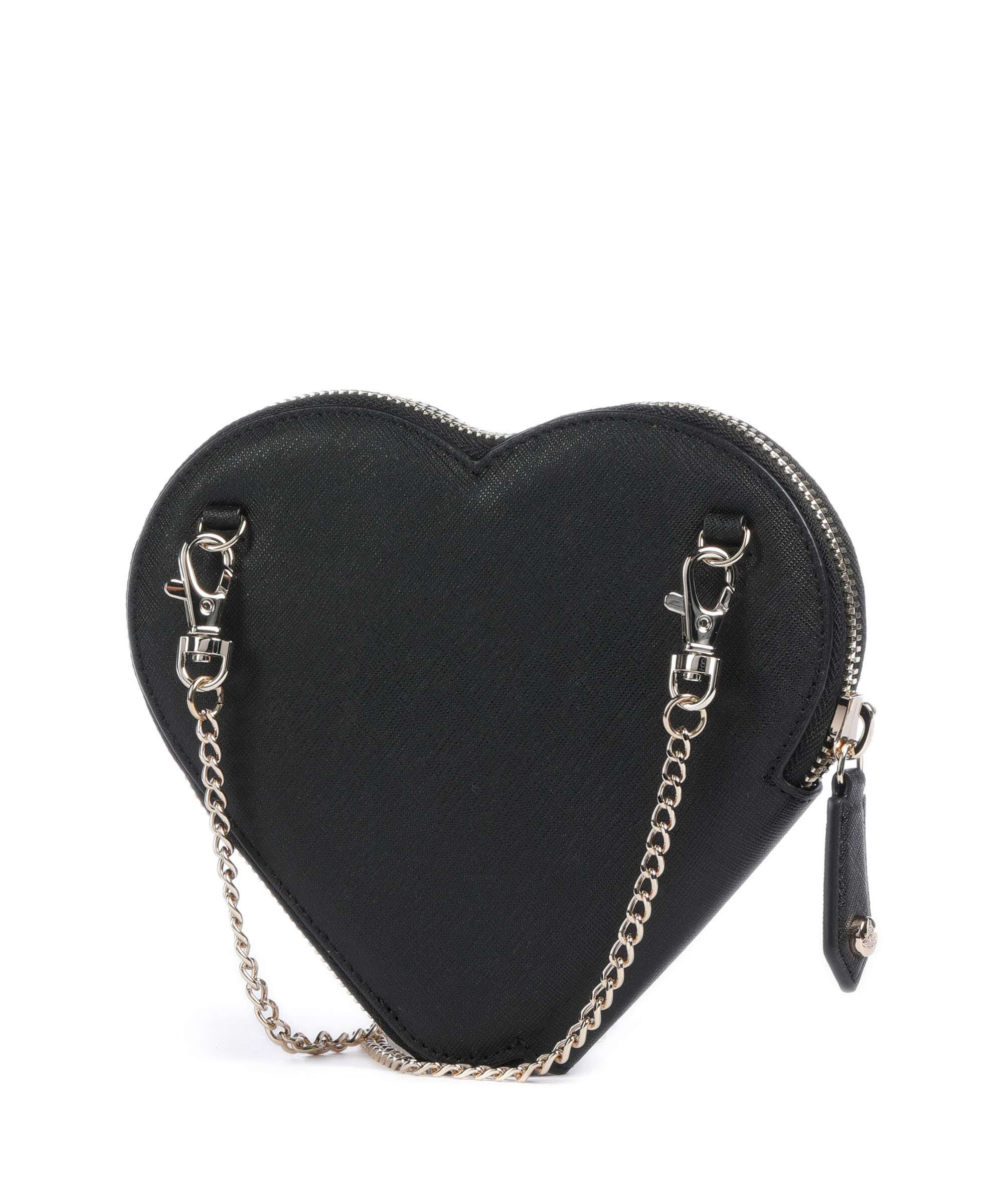 Vivienne Westwood Saffiano Heart Crossbody bag black