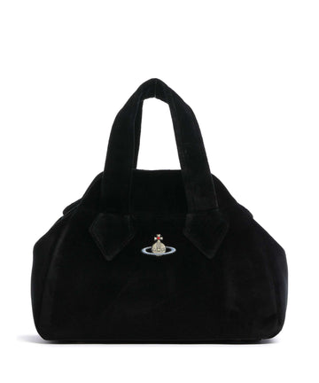 Vivienne Westwood Archive Velvet Medium Käsilaukku black