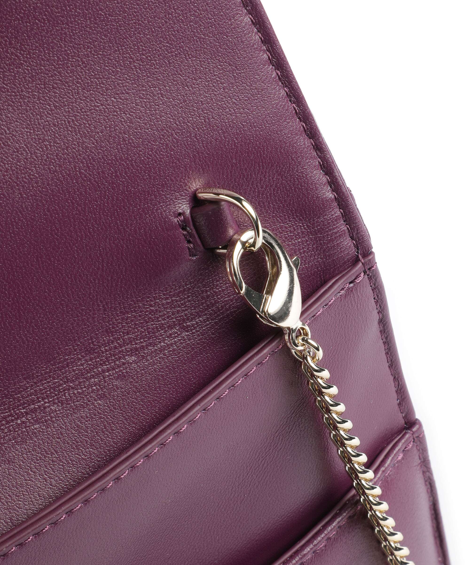 Patrizia Pepe Fly Quilted Crossbody bag futuristic purple