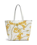 Versace Jeans Couture Reversible Shopper Tote bag white/gold