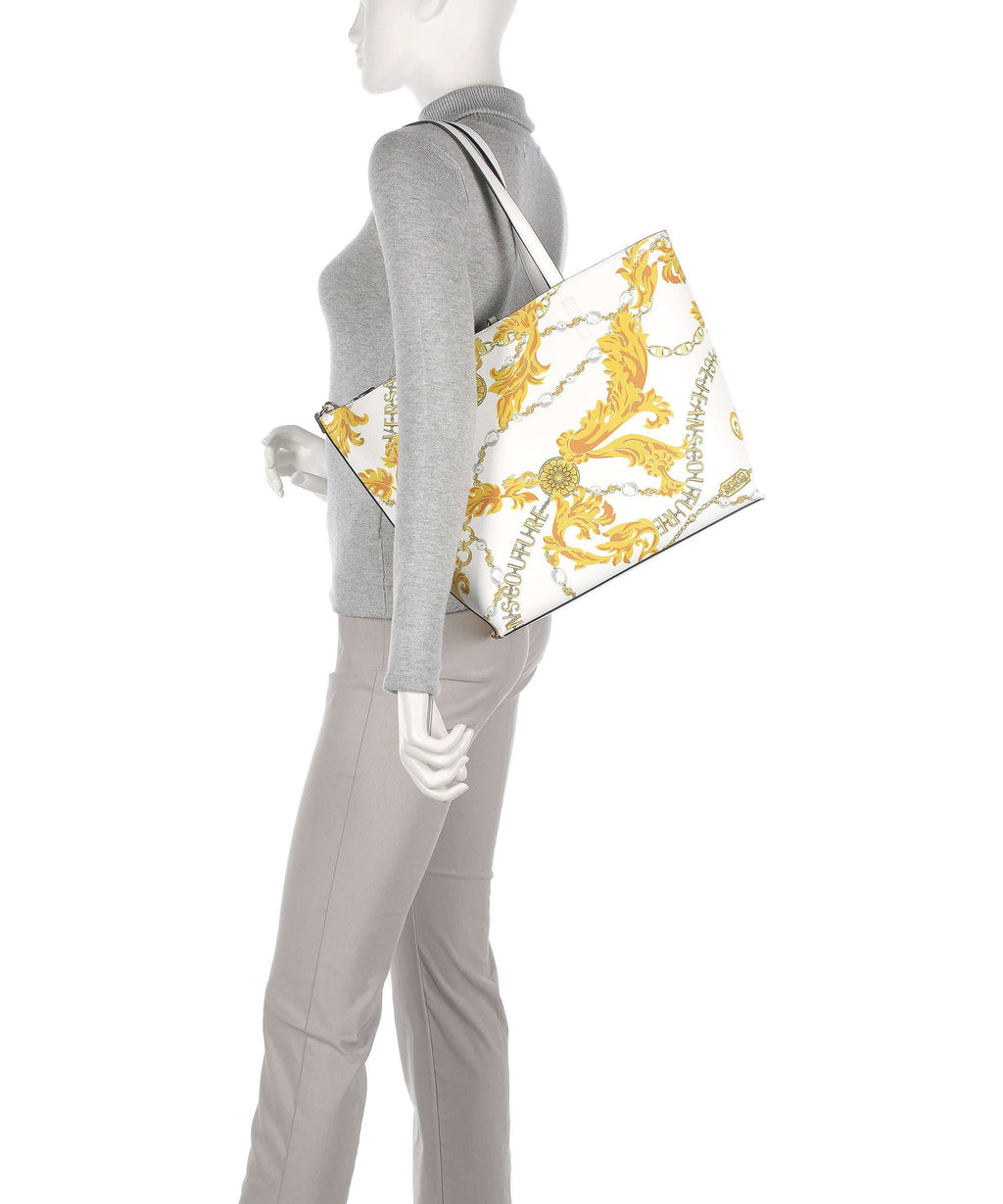 Versace Jeans Couture Reversible Shopper Tote bag white/gold