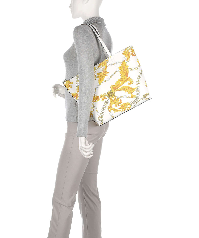 Versace Jeans Couture Reversible Shopper Tote bag white/gold
