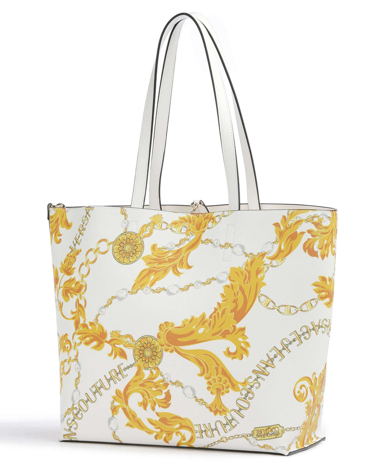 Versace Jeans Couture Reversible Shopper Tote bag white/gold
