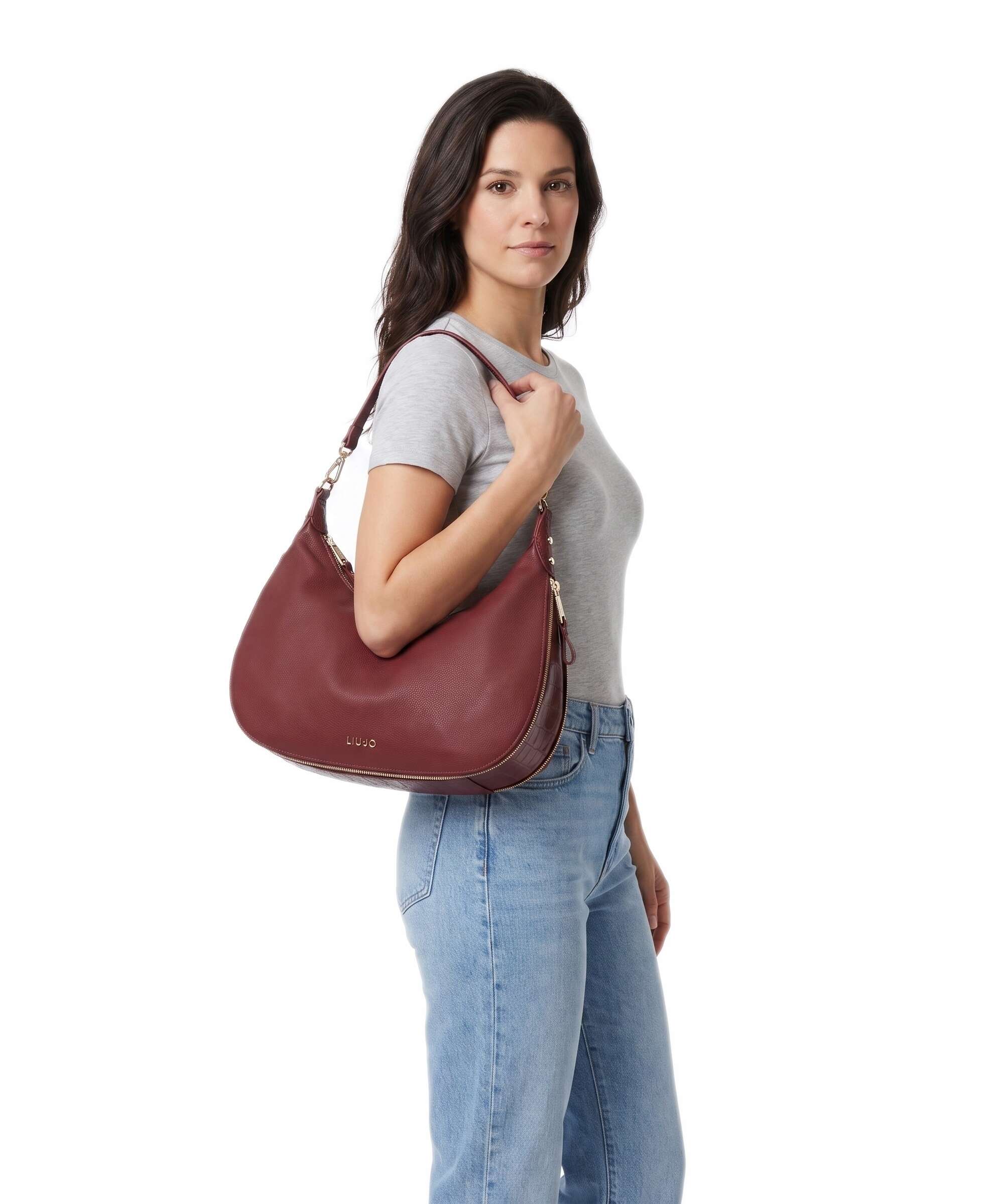 Liu Jo Kaliska L Hobo bag deep bordeaux