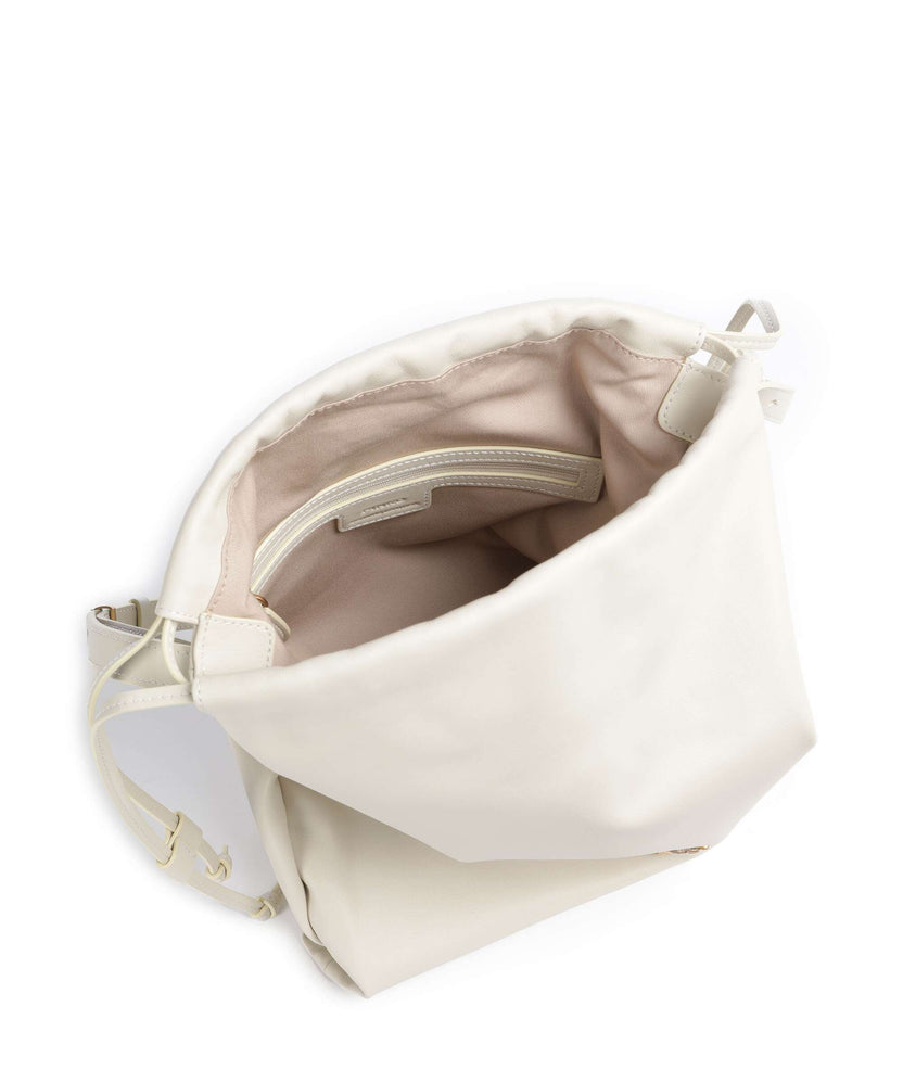 Pinko Classic Slouchy Bucket bag bianco seta/antique gold