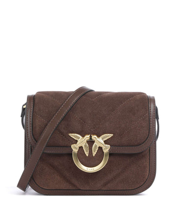 Pinko Love Box Olkalaukku marrone castano/matt gold