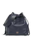 Pinko Secchiello Classic Bucket bag blu indaco ombroso/antique gold