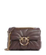 Pinko Love Puff Mini Olkalaukku marrone castano/antique gold