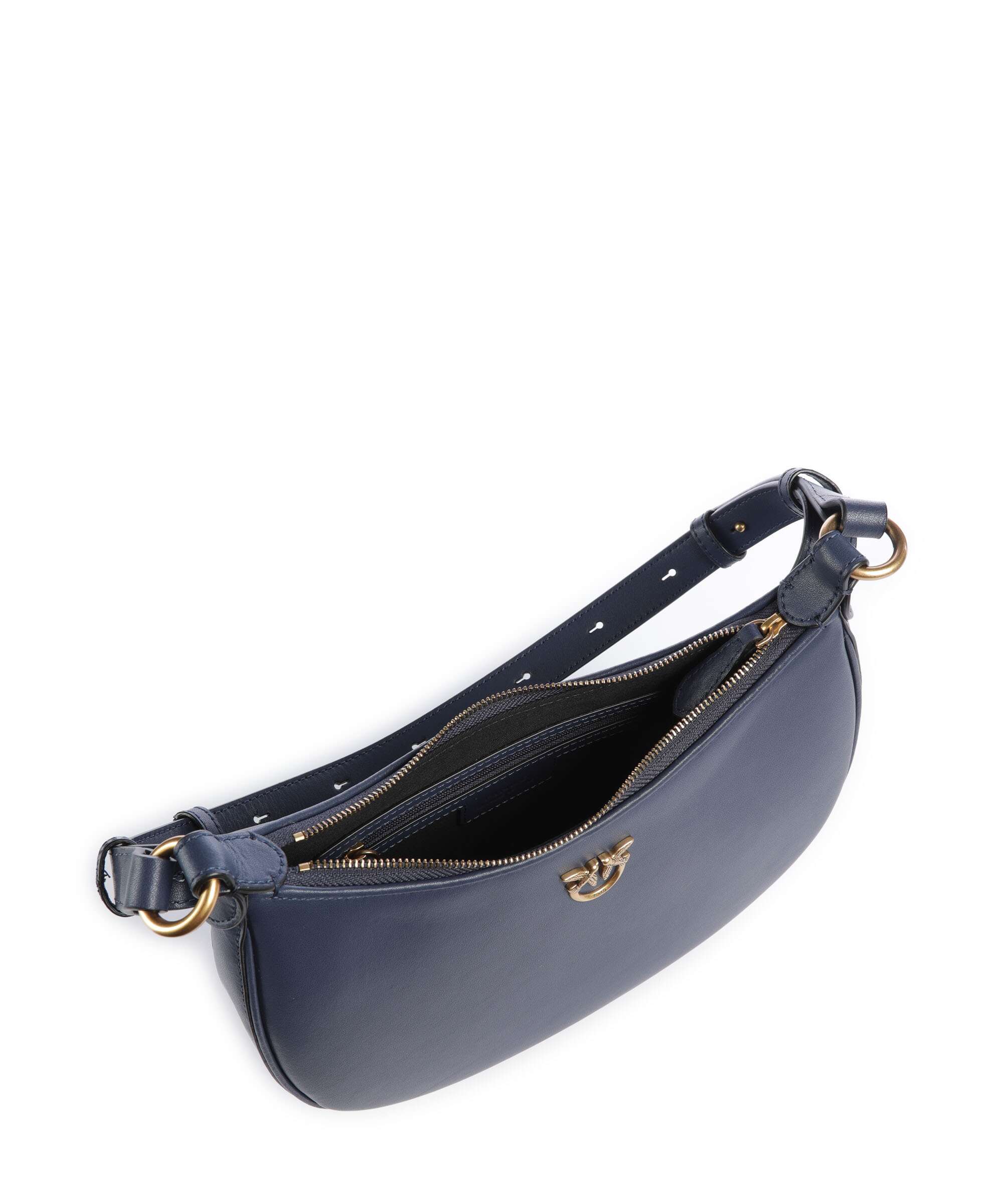 Pinko Half Moon Mini Shoulder bag blu indaco ombroso/antique gold