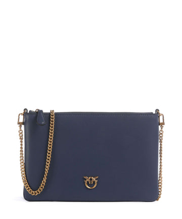 Pinko Flat Classic Olkalaukku blu indaco ombroso/antique gold