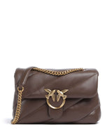 Pinko Love Puff Classic Olkalaukku marrone castano/antique gold