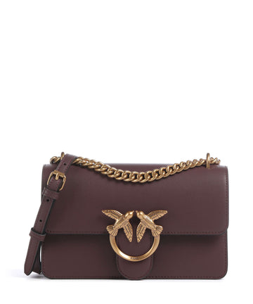 Pinko Love One Mini Olkalaukku cioccolato amaro/antique gold