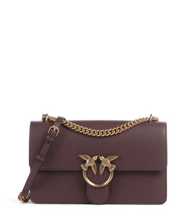 Pinko Love One Classic Olkalaukku cioccolato amaro/antique gold